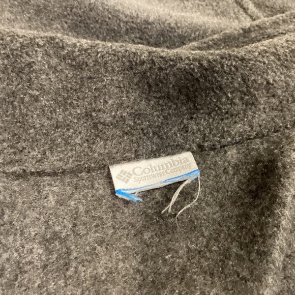 Columbia grey fleece vest gorpcore winter sports cozy soft warm turtlene… - Picture 5 of 10